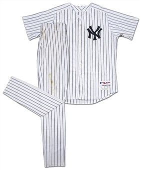 2014 Derek Jeter Final Season Uniform (Jersey and Pants) (MLB Authenticated & Steiner)
